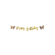 happy birthday sommerfugl banner