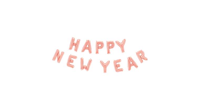 happy new year ballong rosegull