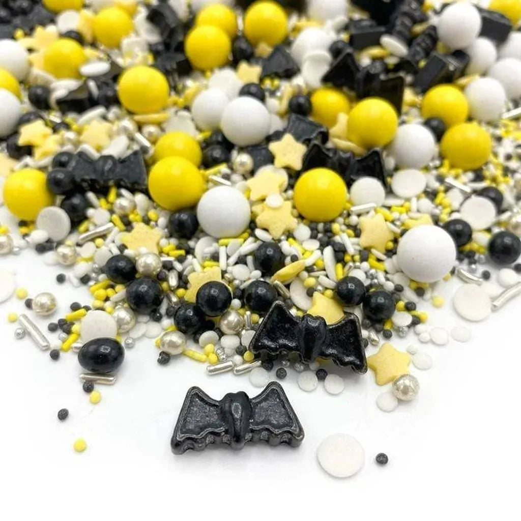 Happy Sprinkles Strøsselmiks -Bat Vibes- 90g – nærbilde av strøsselblandingen