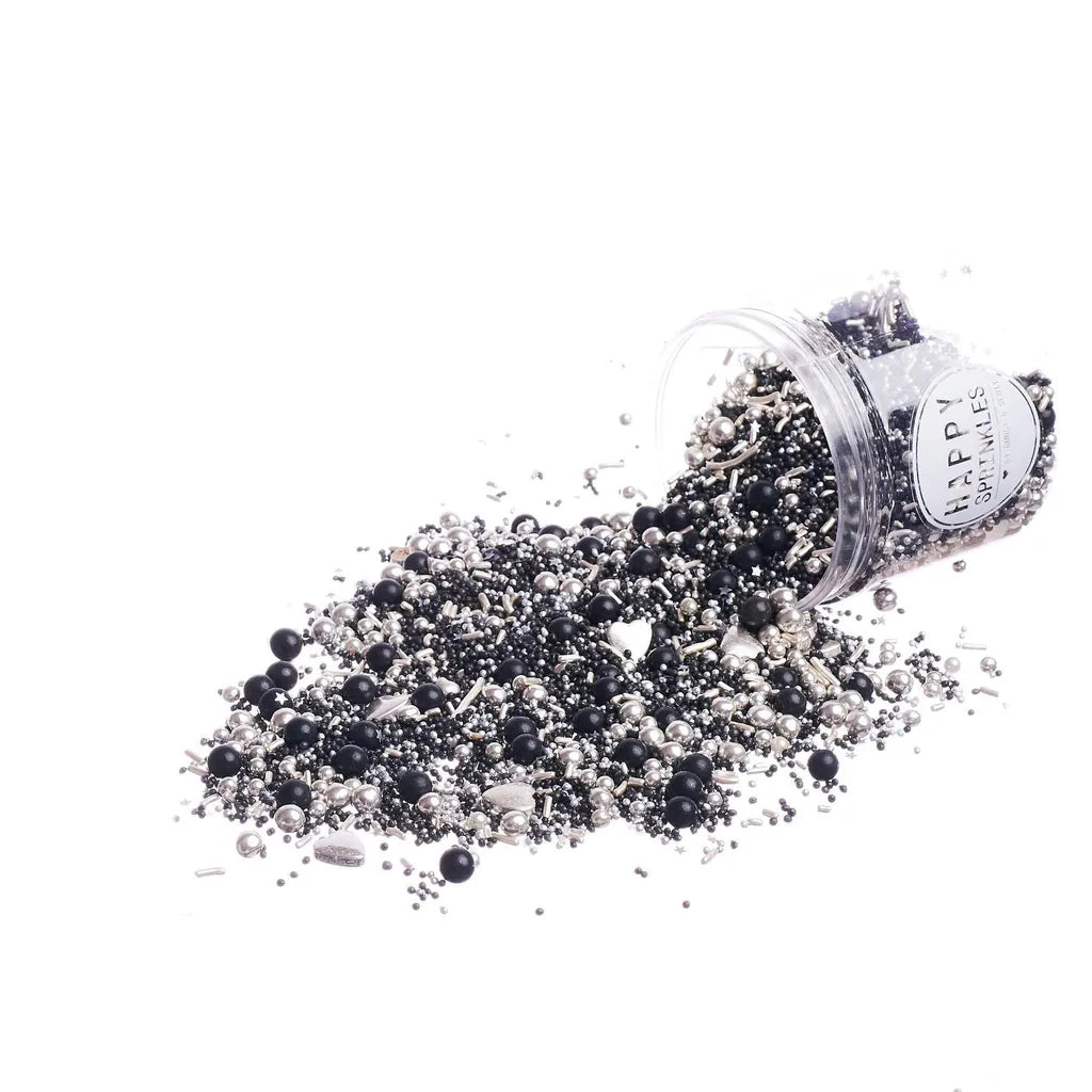 Happy Sprinkles Strøsselmiks -Black Pearl- 90g – produktbilde