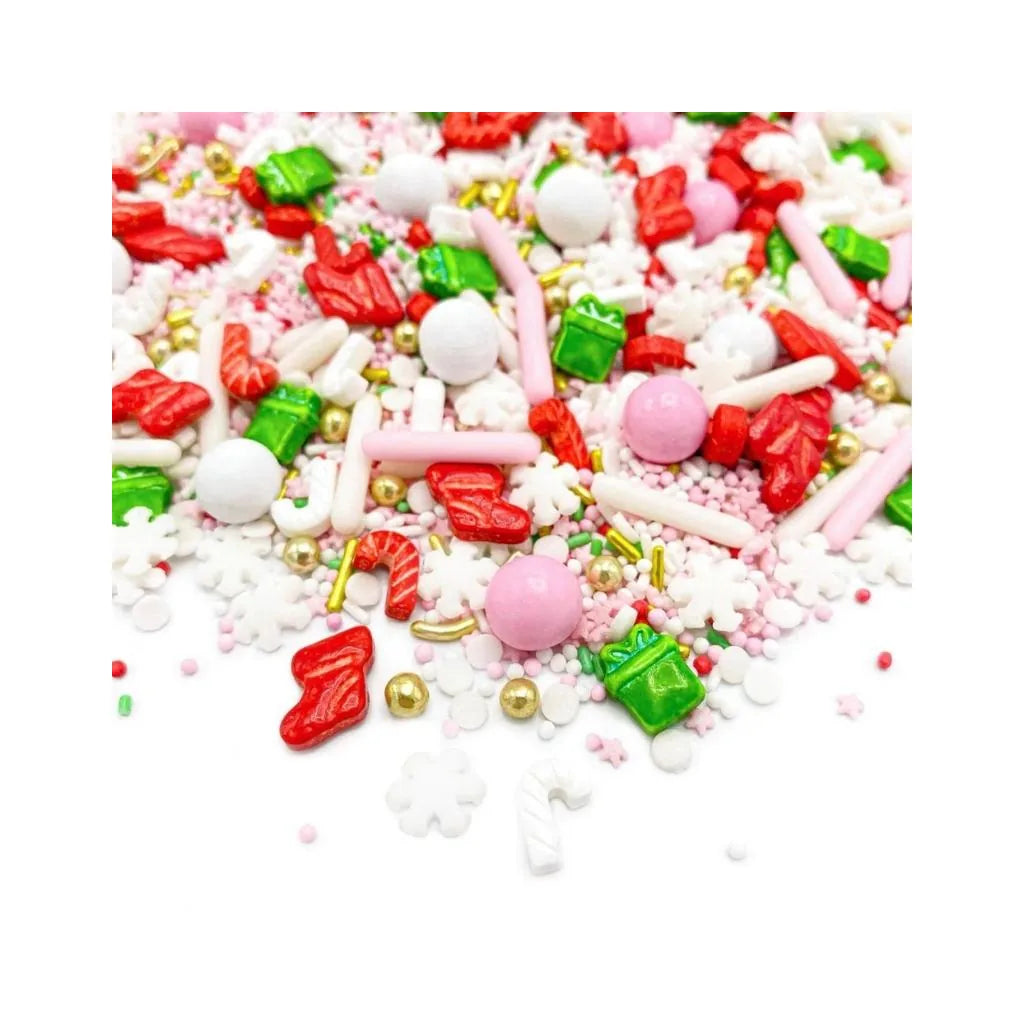 Happy Sprinkles Strøsselmiks -Christmas Morning- 90g – nærbilde av strøsselblandingen