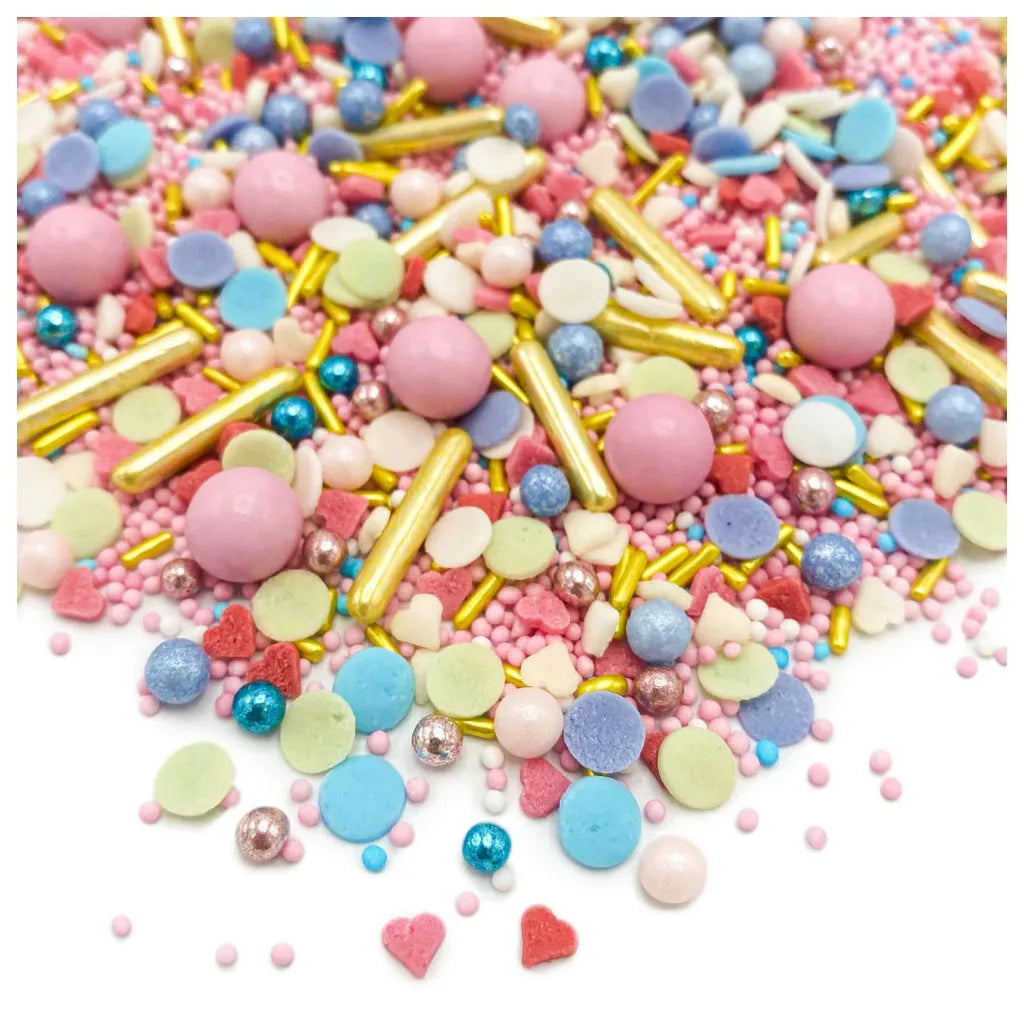 Happy Sprinkles Strøsselmiks - Dancing Queen 90g – nærbilde av strøsselblandingen