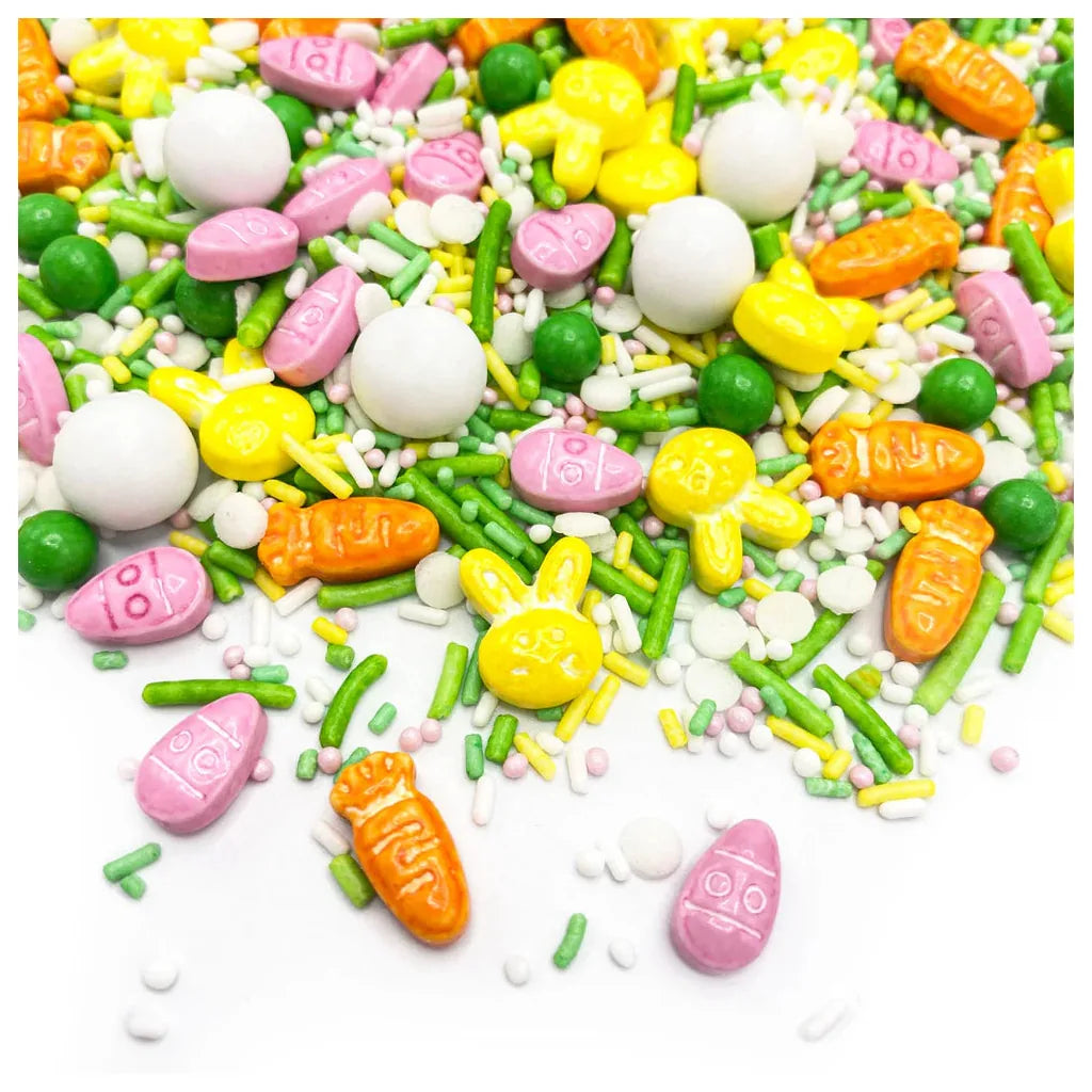 Happy Sprinkles Strøsselmiks -Easter Hopp- 90g – nærbilde av strøsselblandingen