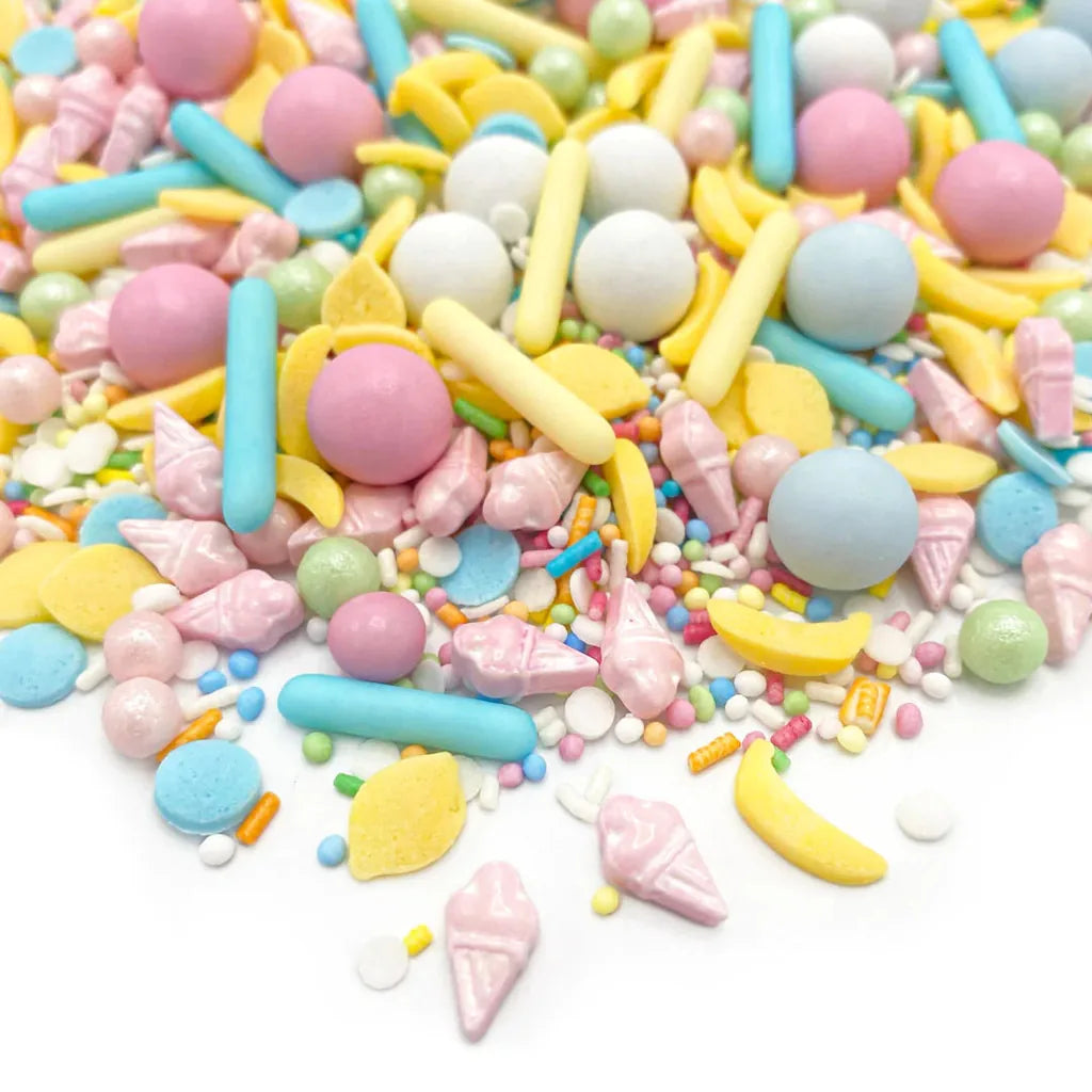 Happy Sprinkles Strøsselmiks -Ice, Ice, Baby- 90g – nærbilde av strøsselblandingen