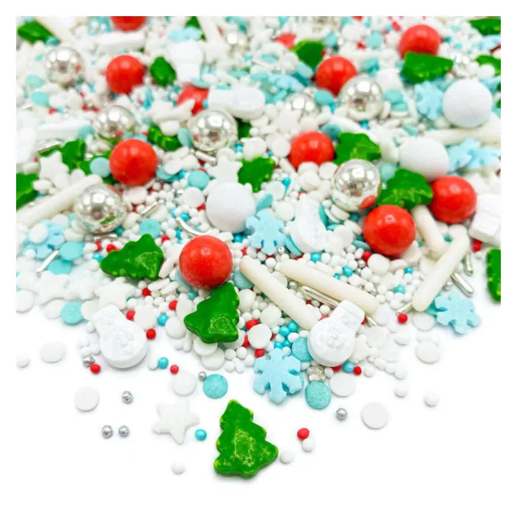 Happy Sprinkles Strøsselmiks - Let's Get Cozy 90g – nærbilde av strøsselblandingen