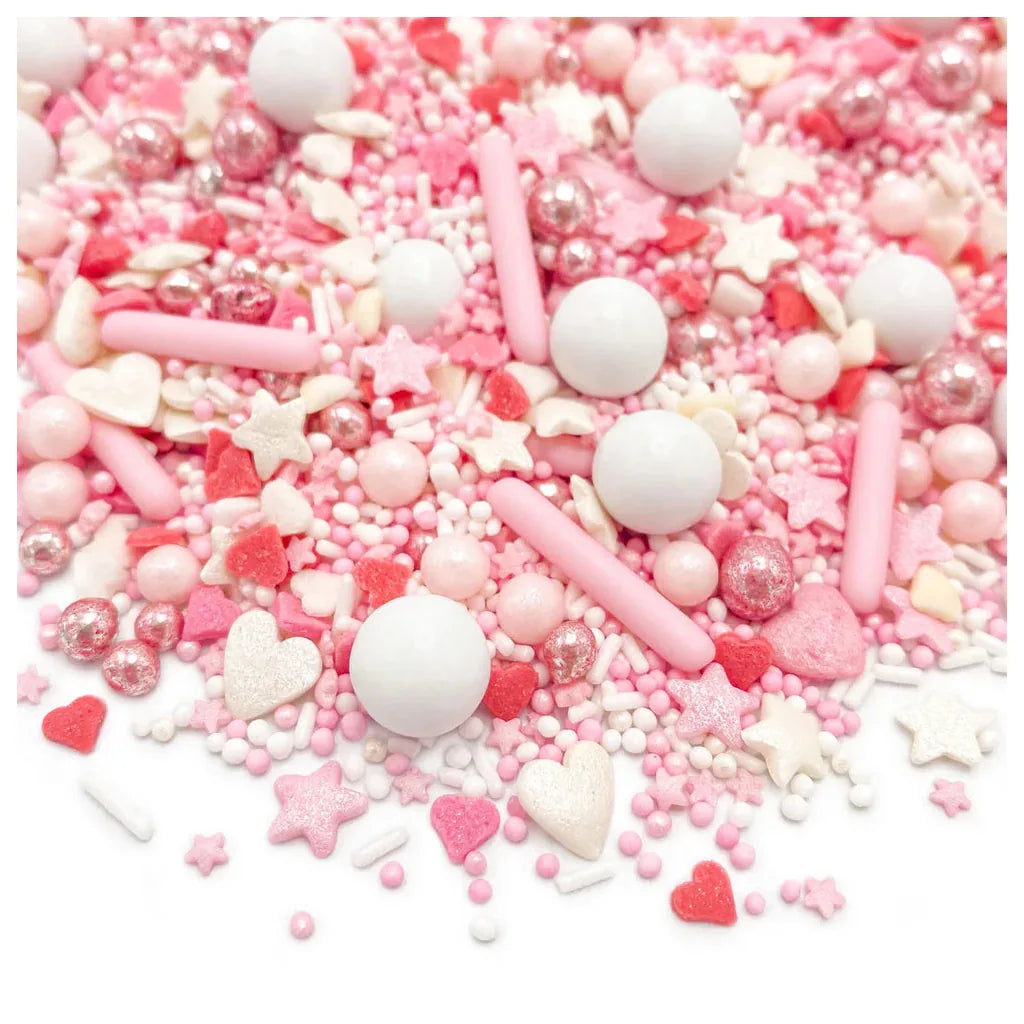 Happy Sprinkles Strøsselmiks -Love Birds- 90g – nærbilde av strøsselblandingen