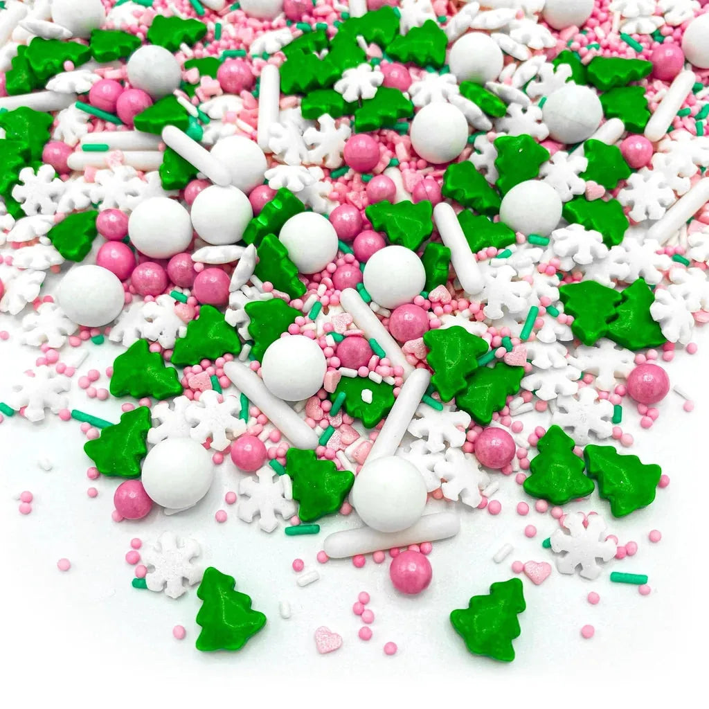 Happy Sprinkles Strøsselmiks -Pink Wonderland- 90g – nærbilde av strøsselblandingen