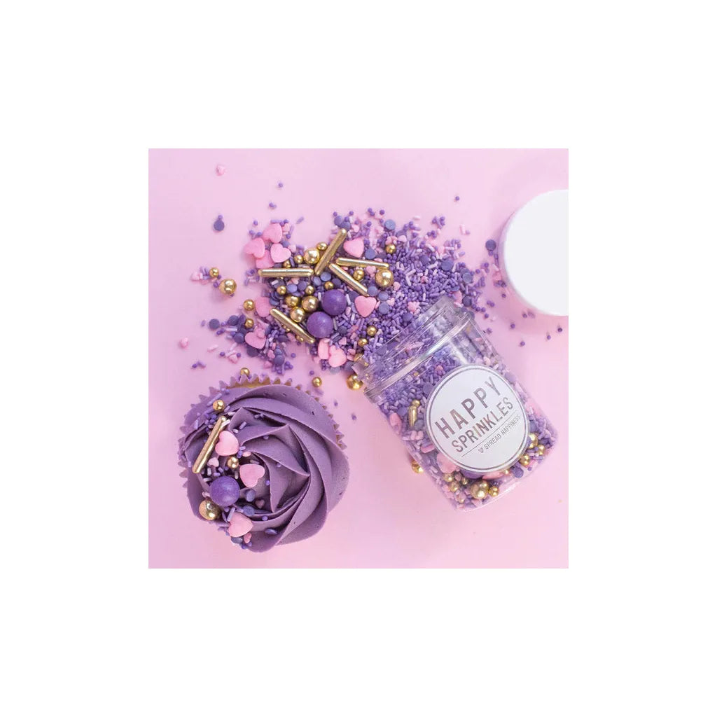 Happy Sprinkles Strøsselmiks - Purple Elegance, 90g – bilde 3