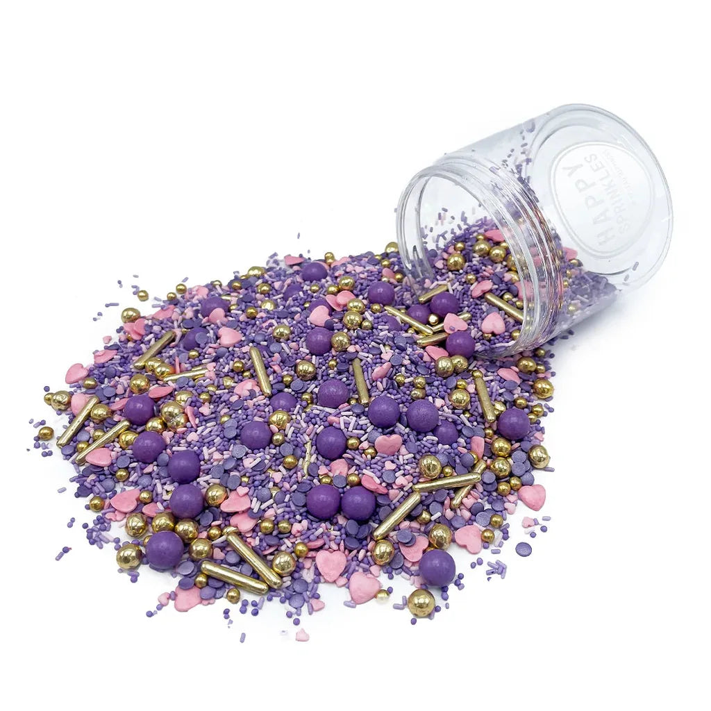 Happy Sprinkles Strøsselmiks - Purple Elegance, 90g – produktbilde