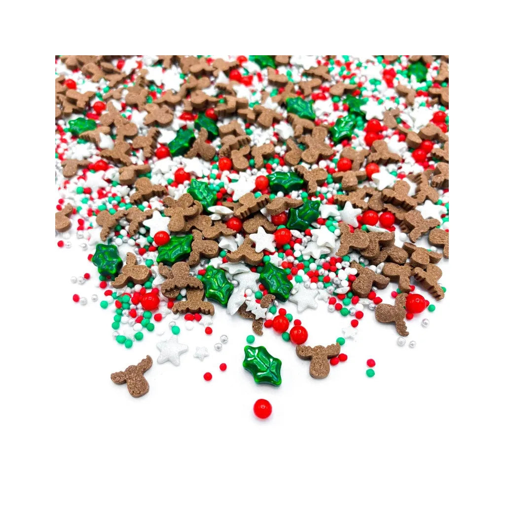 Happy Sprinkles Strøsselmiks -Red Nose- 90g – nærbilde av strøsselblandingen