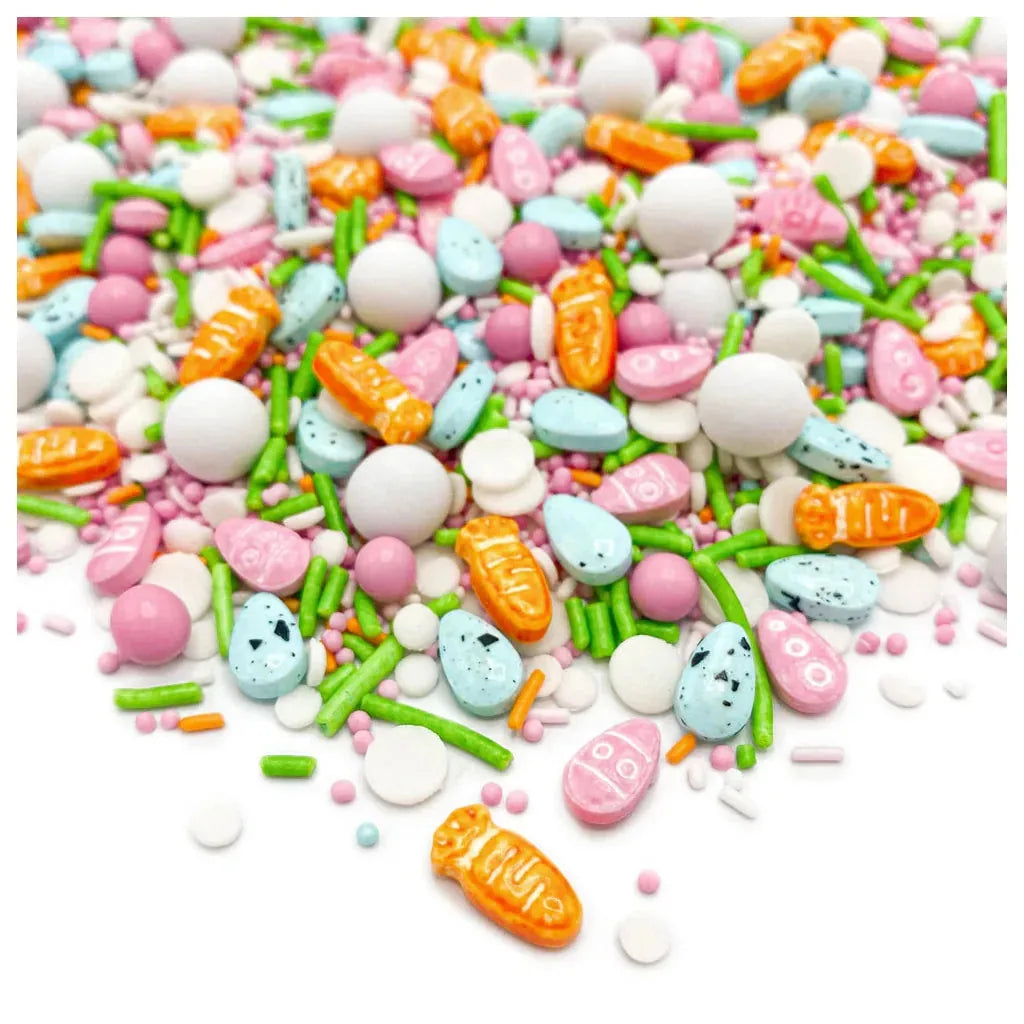 Happy Sprinkles Strøsselmiks -So Egg-Cited- 90g – nærbilde av strøsselblandingen