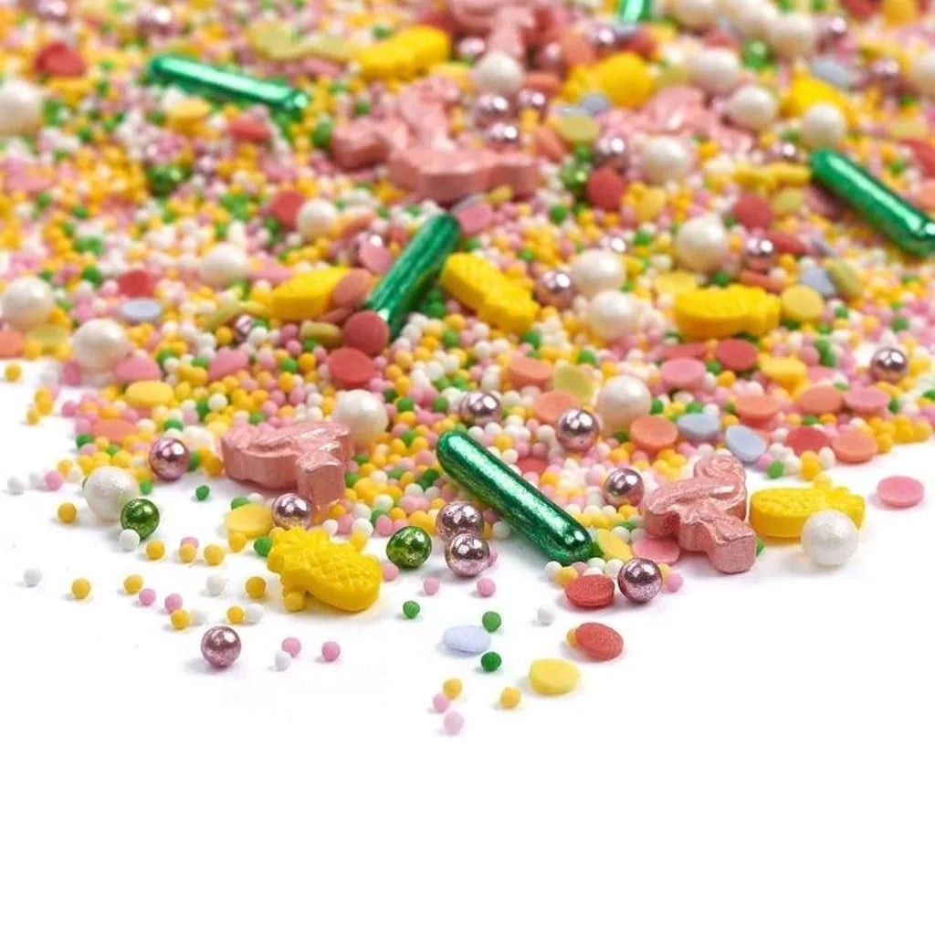 Happy Sprinkles Strøsselmiks -Tropical Miami- 90g – nærbilde av strøsselblandingen