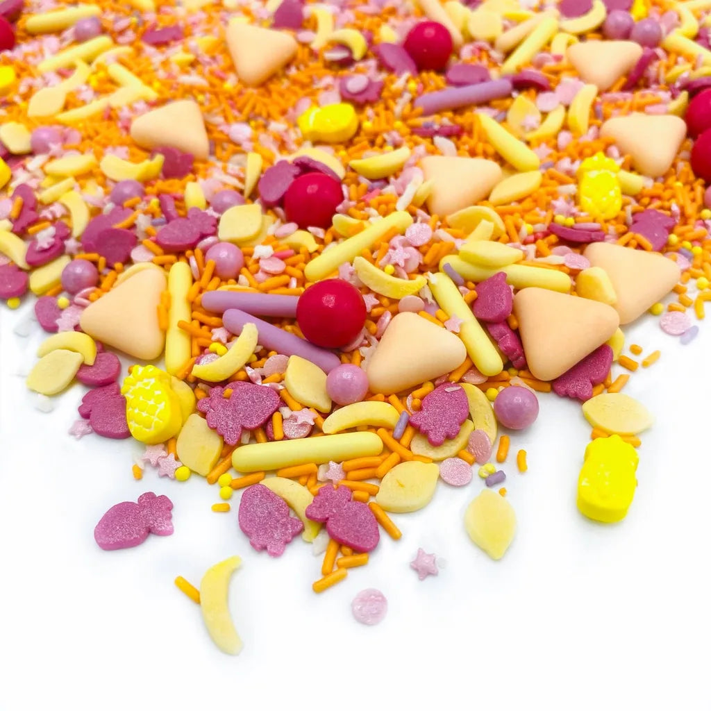Happy Sprinkles Strøsselmiks - Tutti Frutti 90g – nærbilde av strøsselblandingen