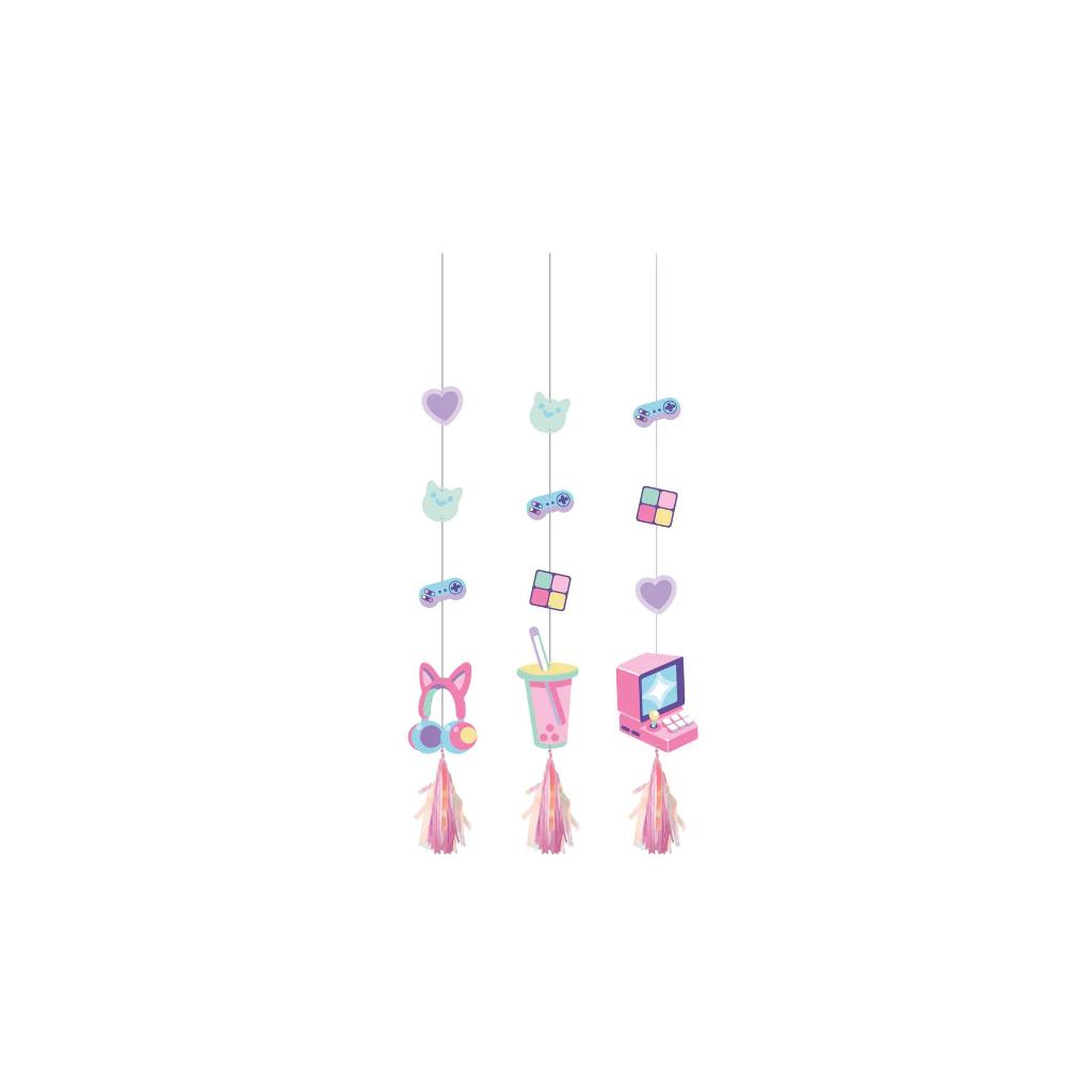 hengende dekor rosa gaming