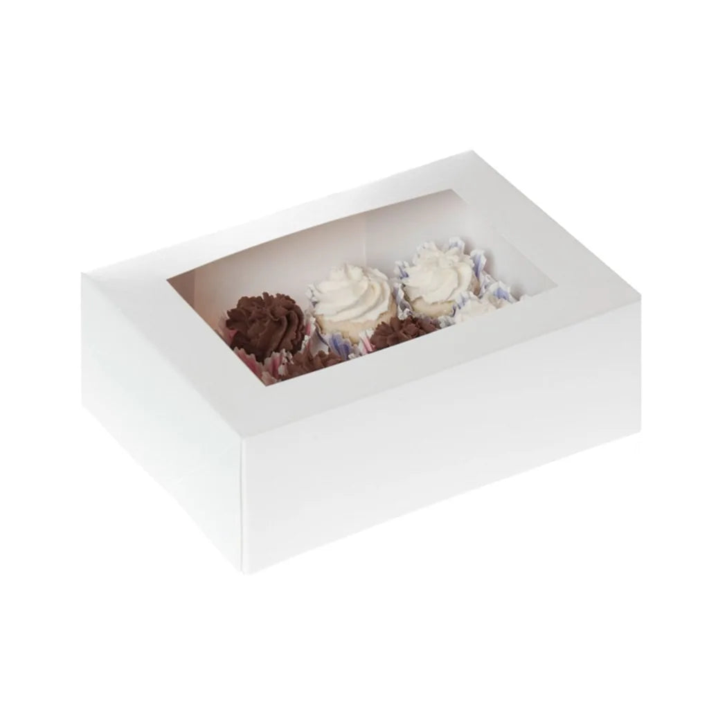 House of Marie Cupcakebox Mini 12 -Hvit- pk/100