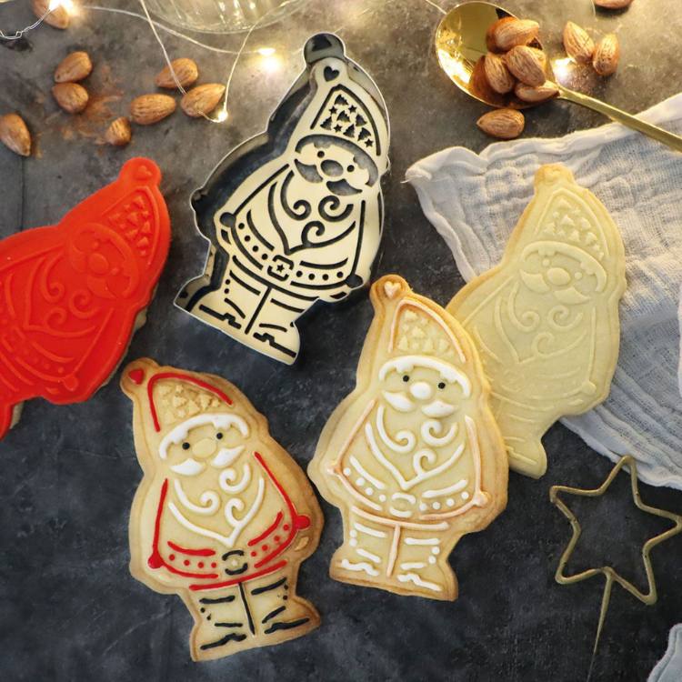 Scrapcooking Utstikker med embosser -Julenisse-