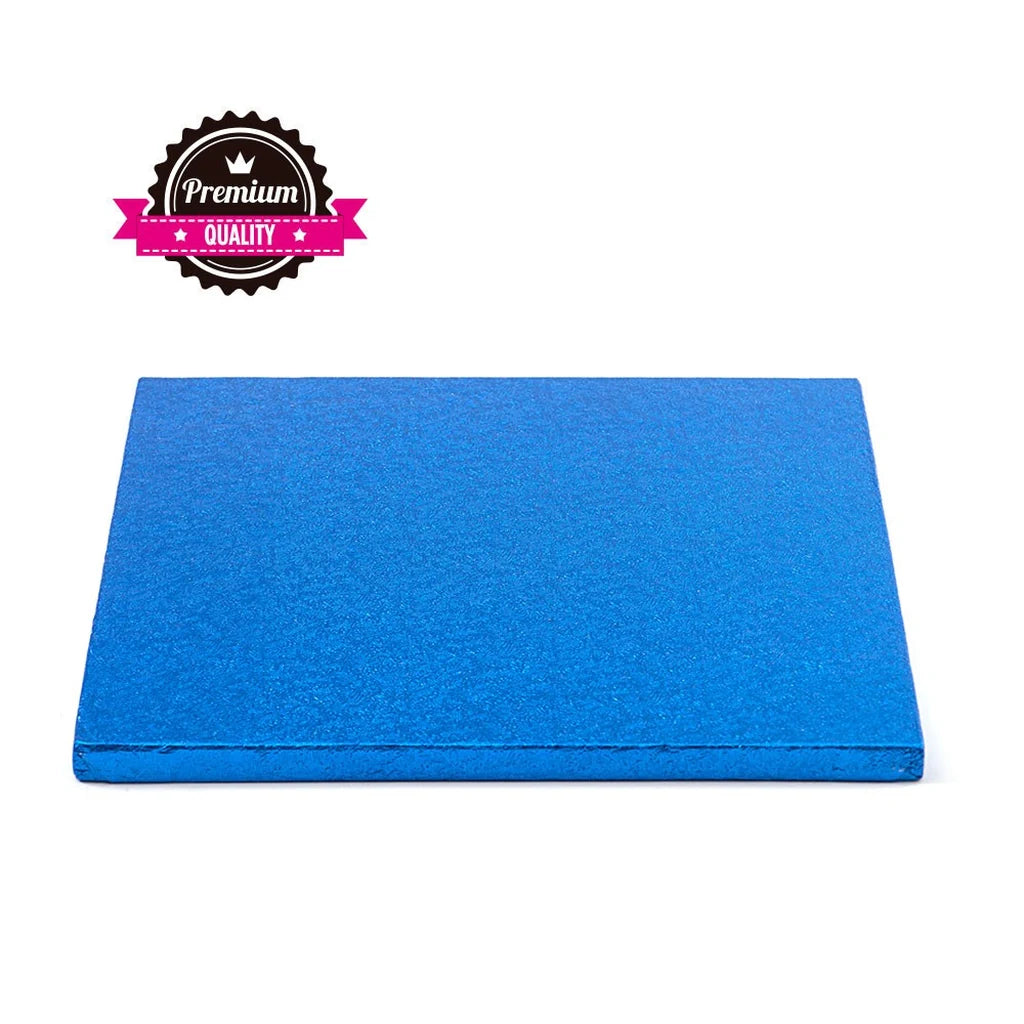 Kake Drum Kvadrat Blå 35cm – produktbilde
