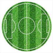 kakebilde fotballbane, rund 20 cm