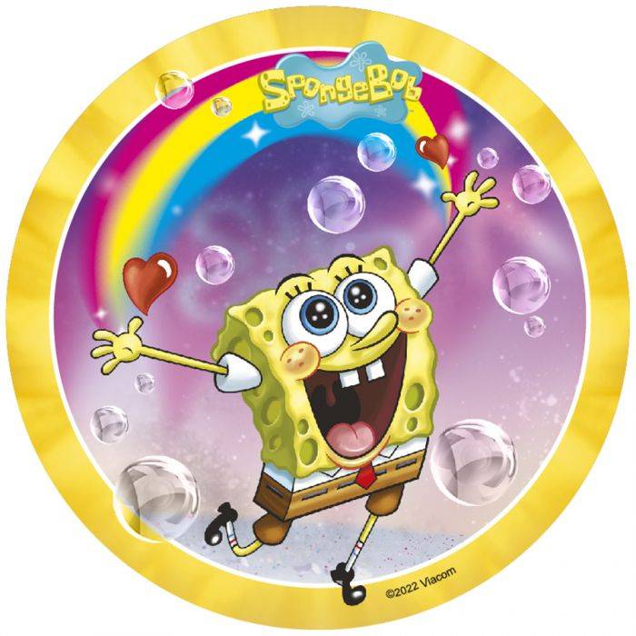 kakebilde wafer svampebob firkant