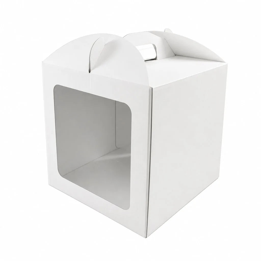Kakeeske med håndtak og vindu 25 x 25 x 26 cm - Azucren