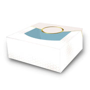 Kakeeske -White Line- med vindu, 22x22x10cm – produktbilde