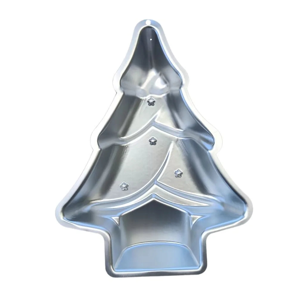 Kakeform Juletre aluminium 25x33 cm