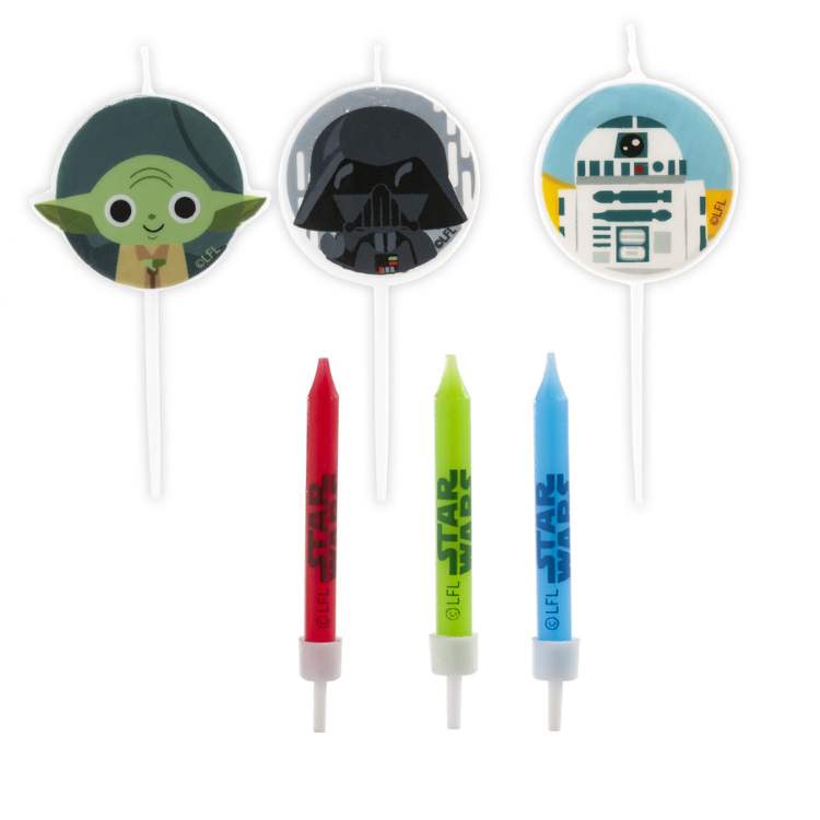 kakelys star wars yoda, darth vader og r2d2