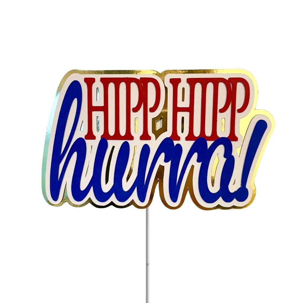 Produktbilde av Kaketopp til 17. mai – Hipp hipp hurra