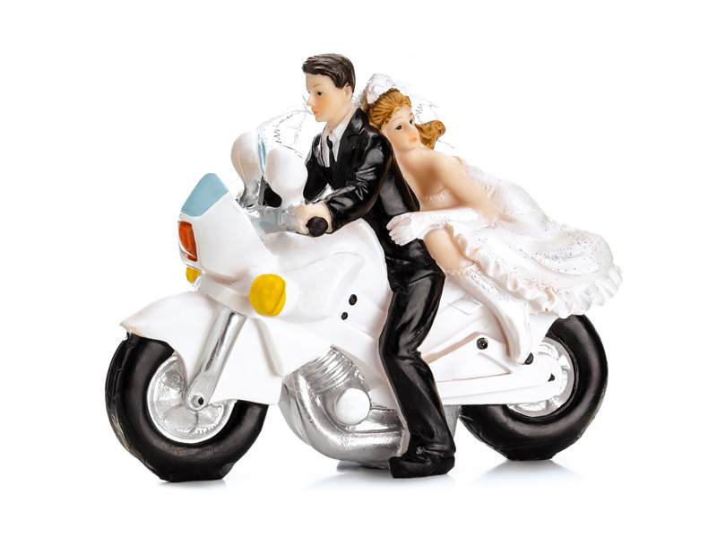 kaketopp bryllup motorsykkel