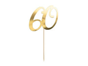 kaketopp i gull til 60-årsdag