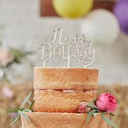 Kaketopp i tre -Happy Birthday- – produktbilde