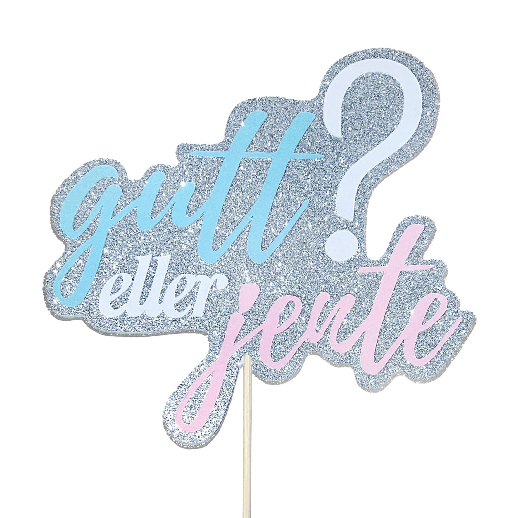 kaketopp gutt eller jente babyshower gender reveal