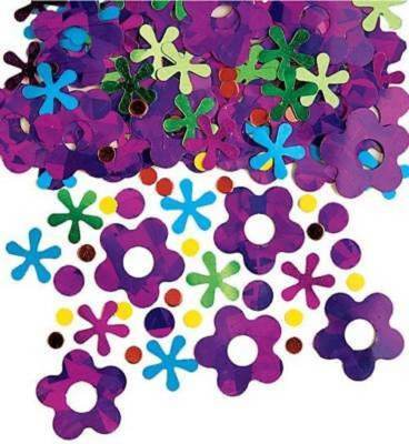 konfetti retro hippie blomster