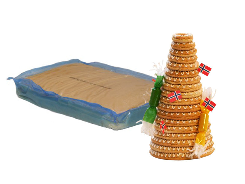 hvit kransekakemasse