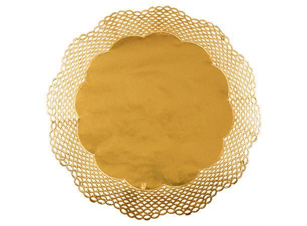 kurvbrikke doilies gull