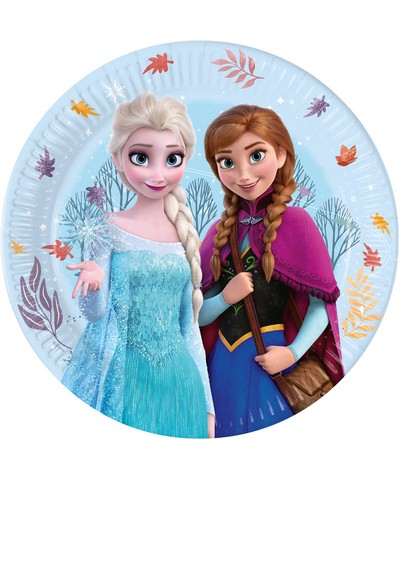 Frost papptallerken, 23cm, pk/8