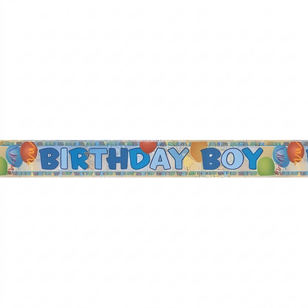 Banner birthday boy, glitrende