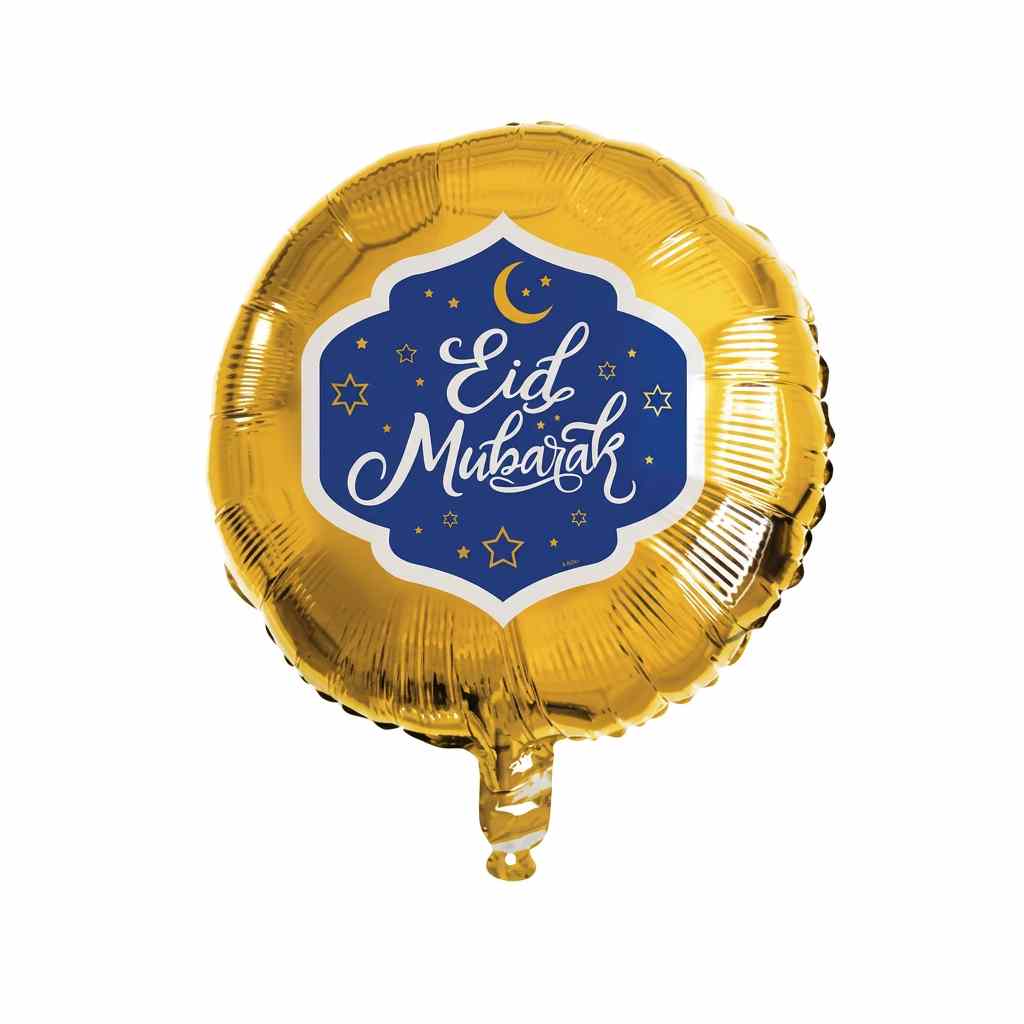 Folieballong Eid Mubarak, 45cm