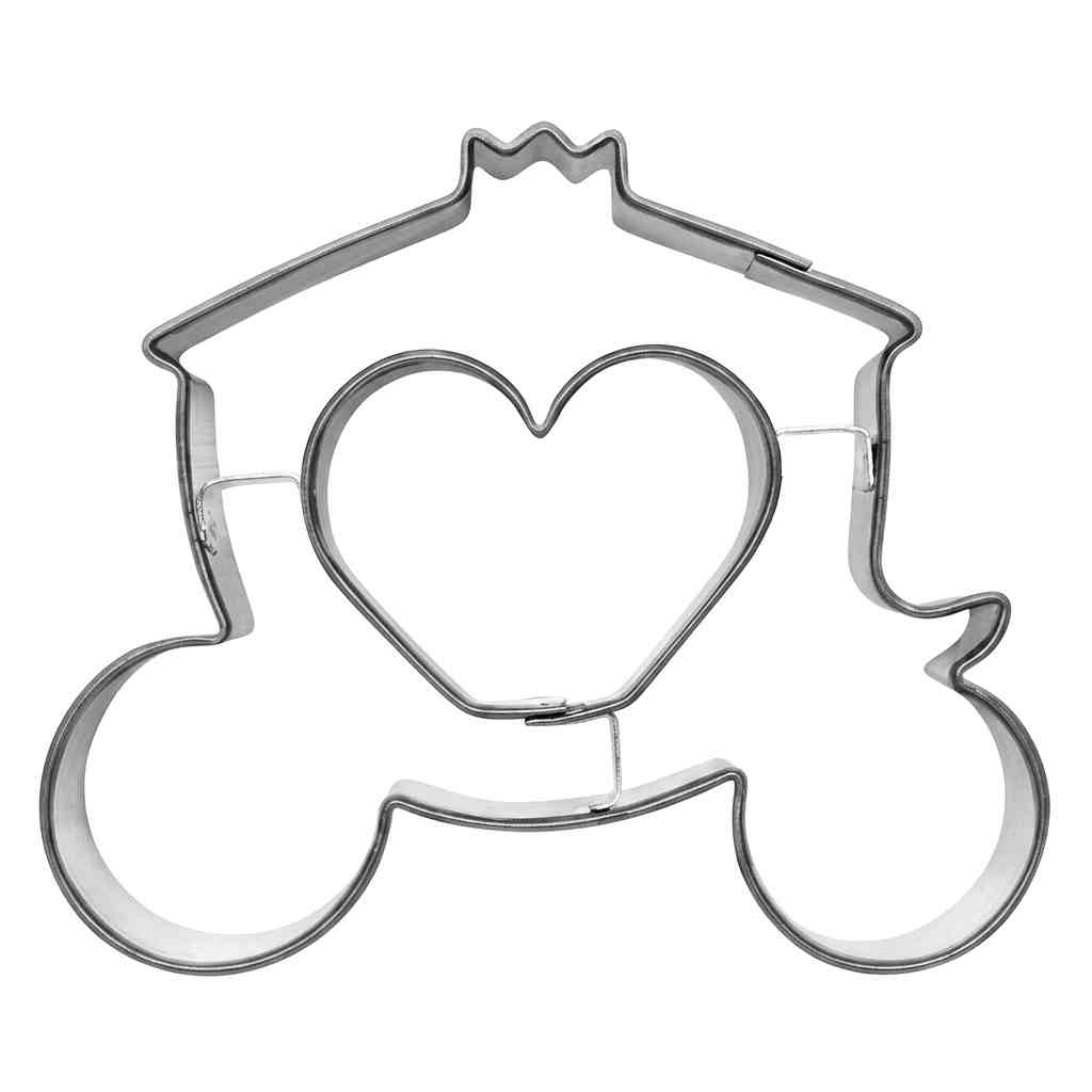 Pepperkakeform prinsessevogn - 8,5 cm