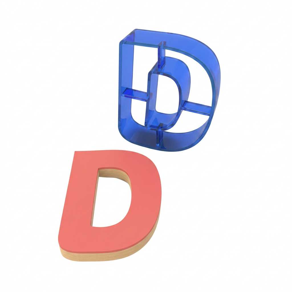 Pepperkakeform bokstav D