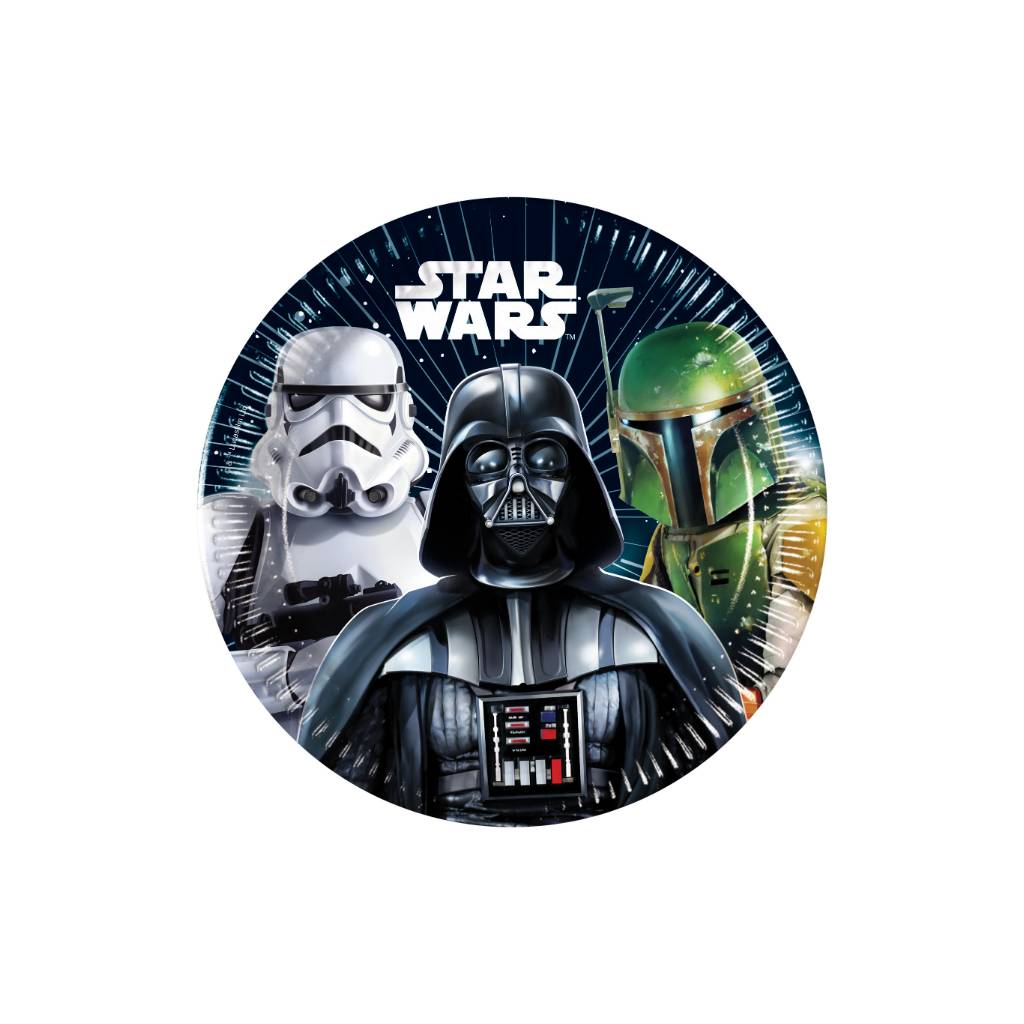 medium papptallerken star wars