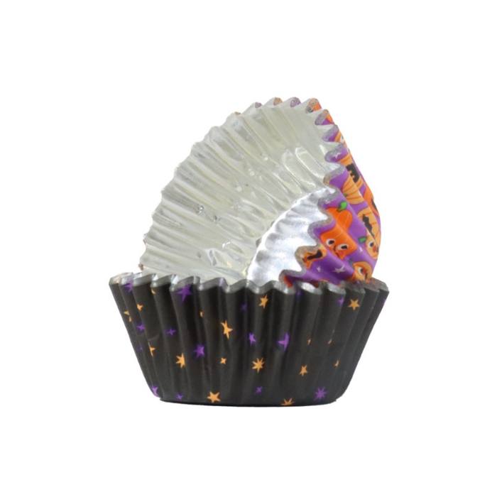 mini muffinsformer folie halloween pumpkin party