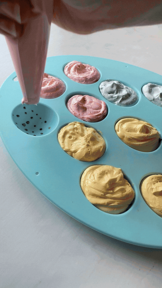 Mini påskeegg cupcakes