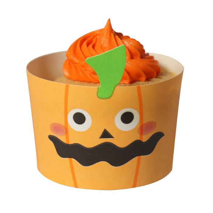 muffinsformer cups halloween jack o lantern