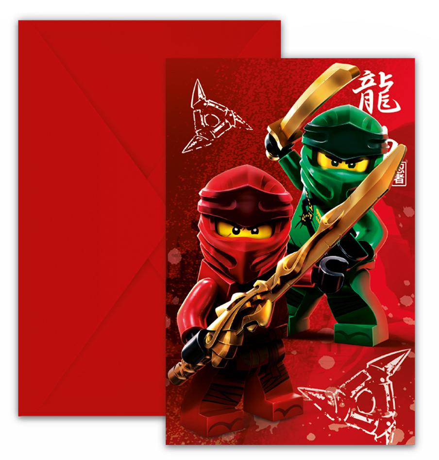 ninjago lego invitasjoner