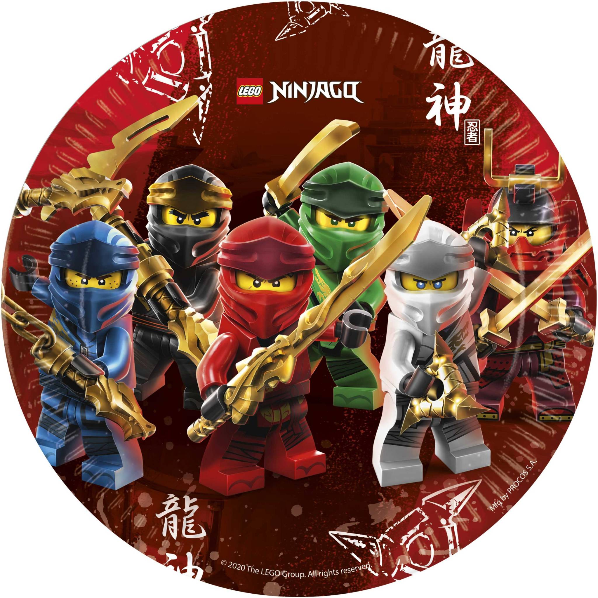 ninjago lego papptallerken