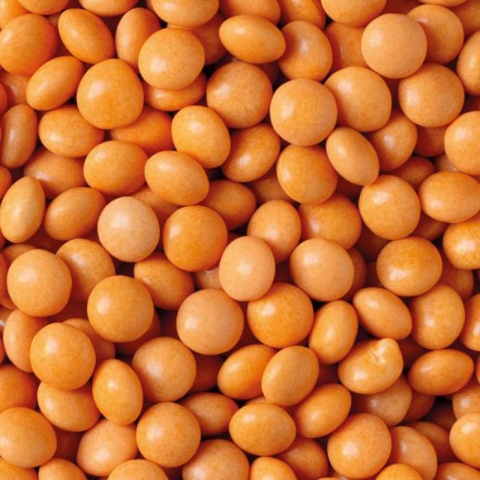 oransje sjokoladelinser