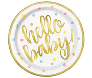 papptallerken hello baby