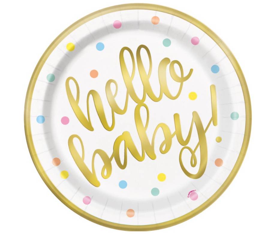 papptallerken hello baby