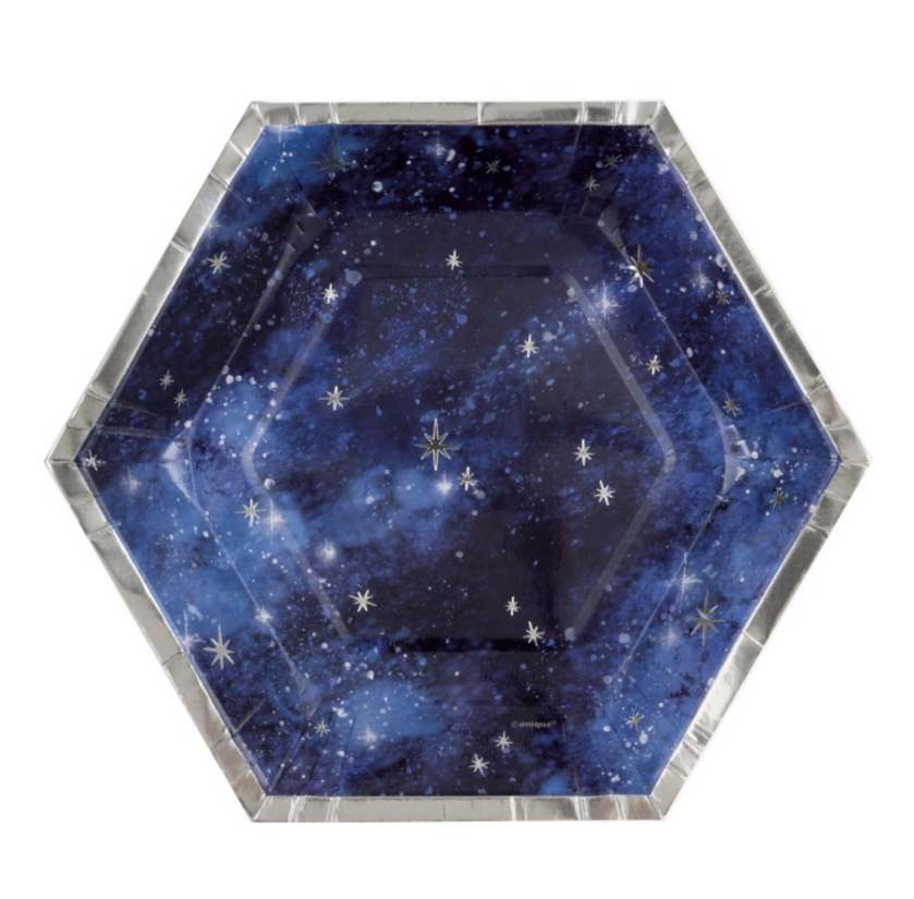 papptallerken hexagon galakse